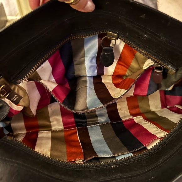 Coach Black Leather Satchel with Gold Hardware - Picture 7 of 11